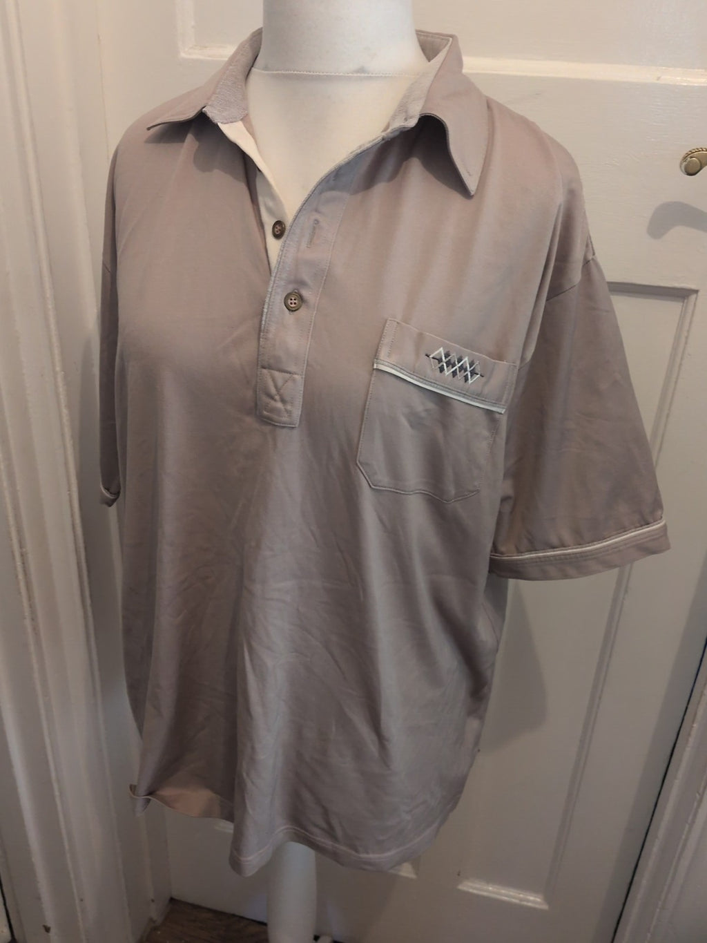 Farah XL Beige Short Sleeve Polo