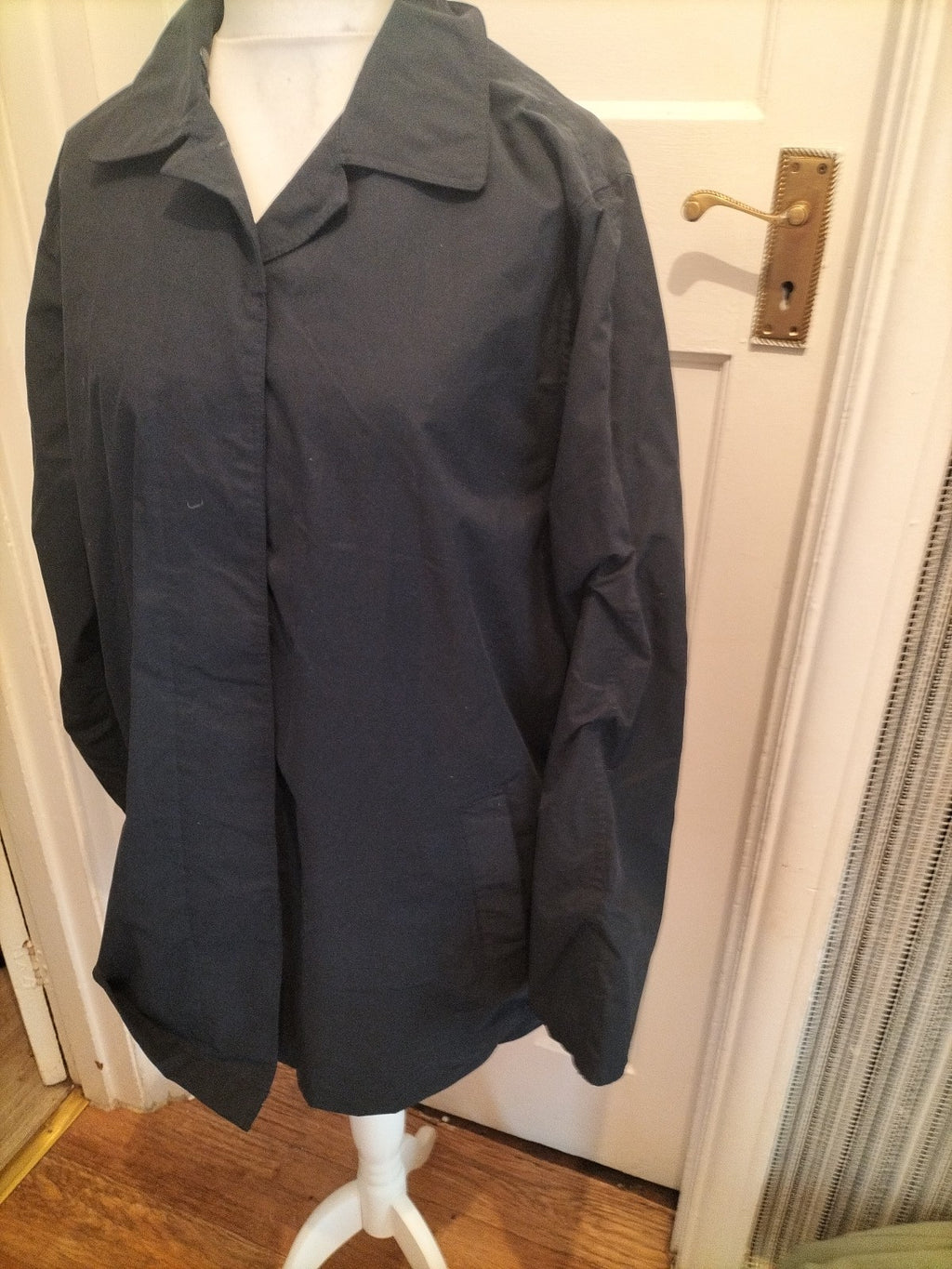 Mens Rainmac Size XL Dark Navy Lined Coat