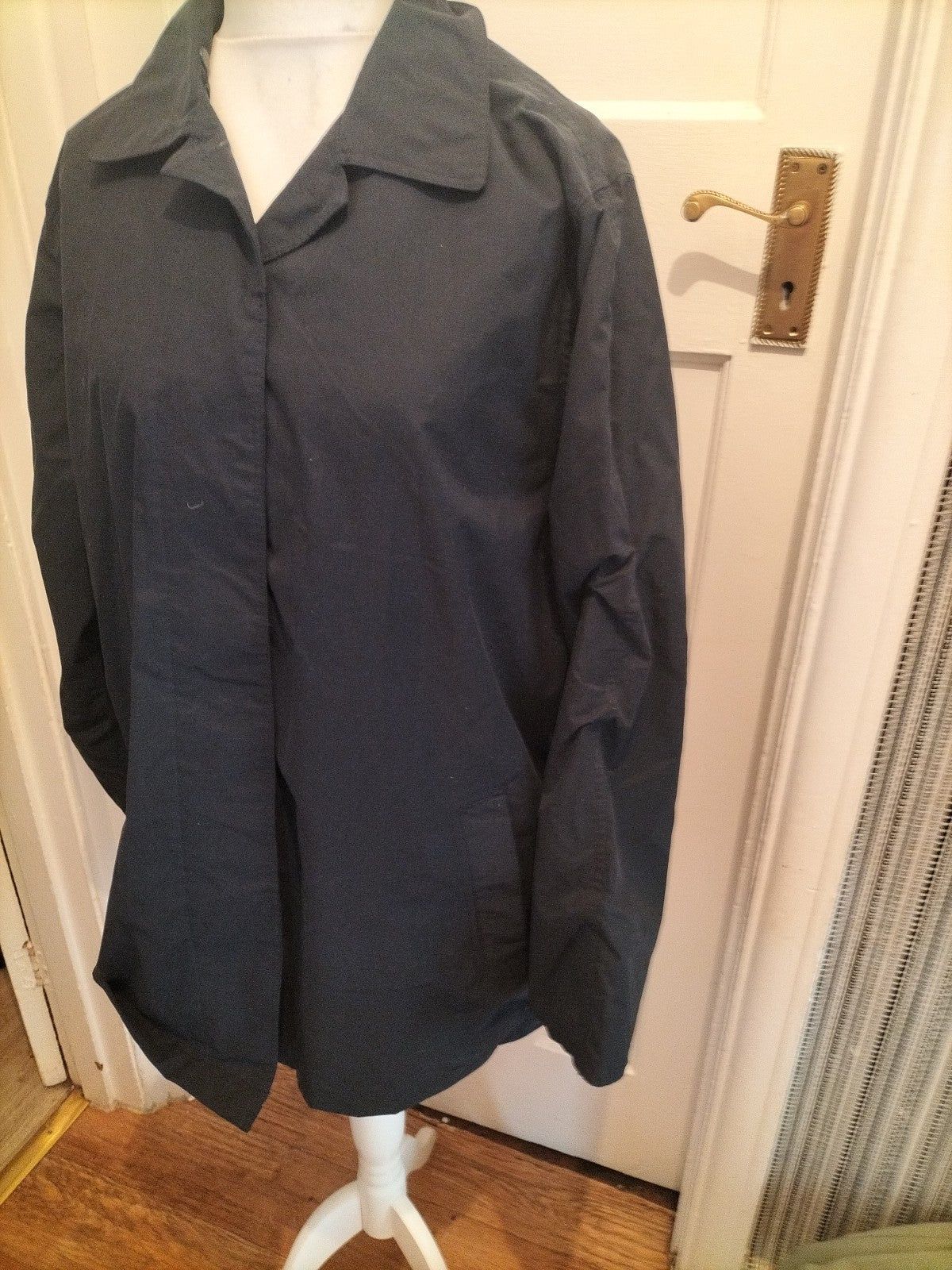 Mens Rainmac Size XL Dark Navy Lined Coat