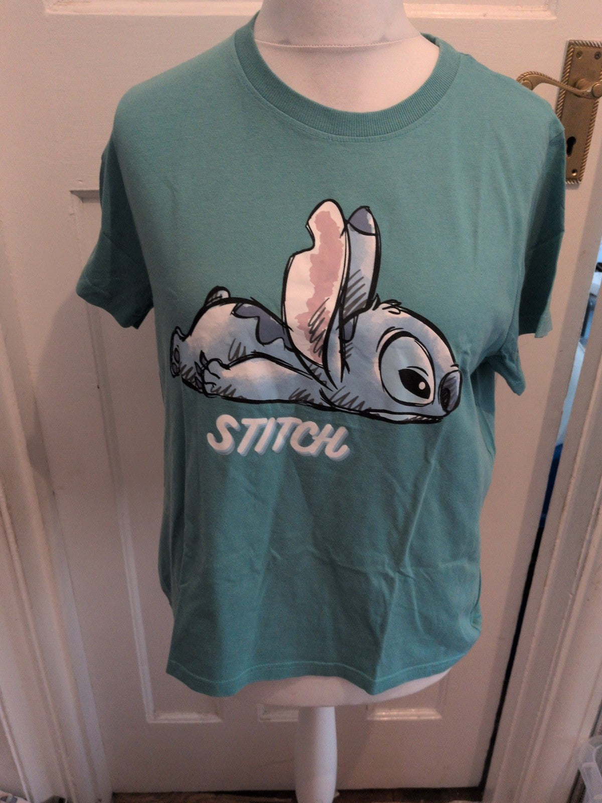 Primark Disney Medium Turquoise Stitch Pyjama Top