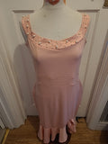 Ladies Chicme Size XL Pink Diamonte Sleeveless Dress