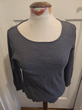 Ladies Next Size 10 Grey Knitwear Long Sleeved
