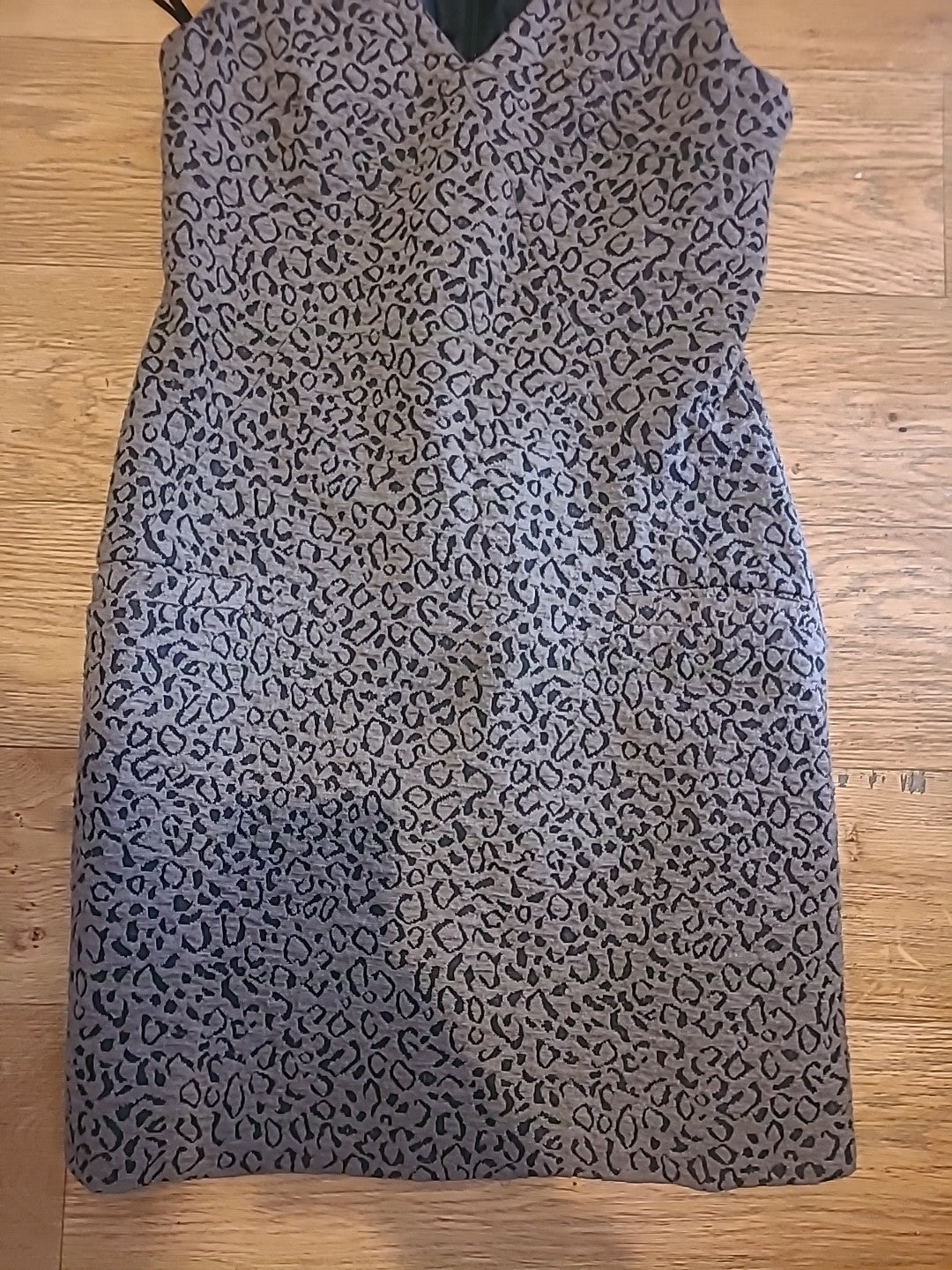 Ladies Marks And Spencer Size 6R Brown And Black Lined Sleeveless Knee Length...