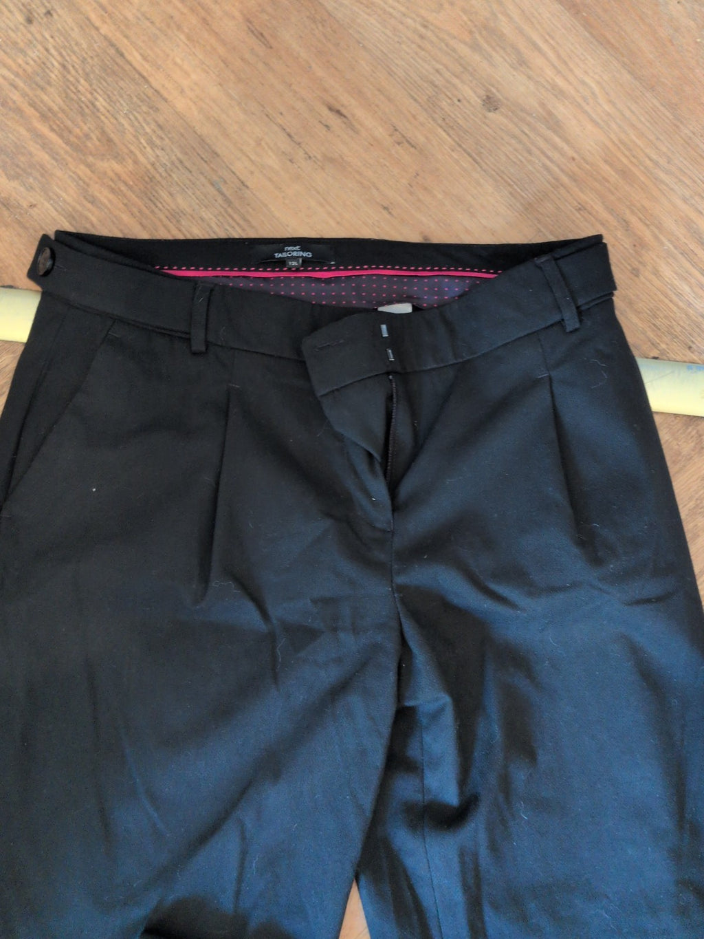 Next 12L Tailoring Black Smart Trousers