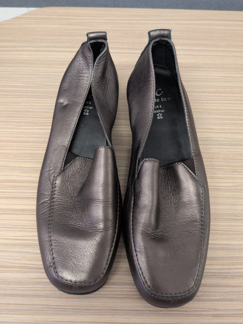 TLC UK 4 Wider Fit Bronze Leather Casual Shoe