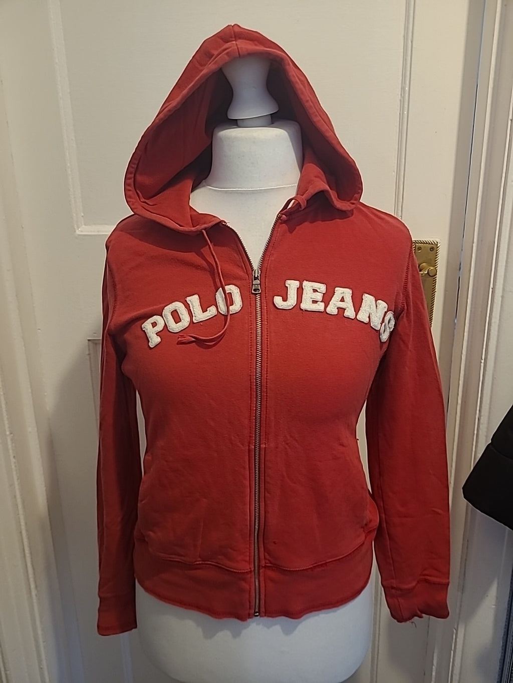 Ladies Polo Ralph Lauren Size Medium Red Hoodie