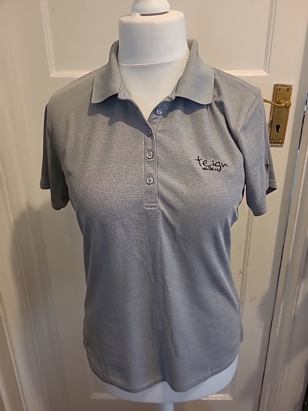 Mens Glenmuir Size Large Grey Polo "Teign Valley"