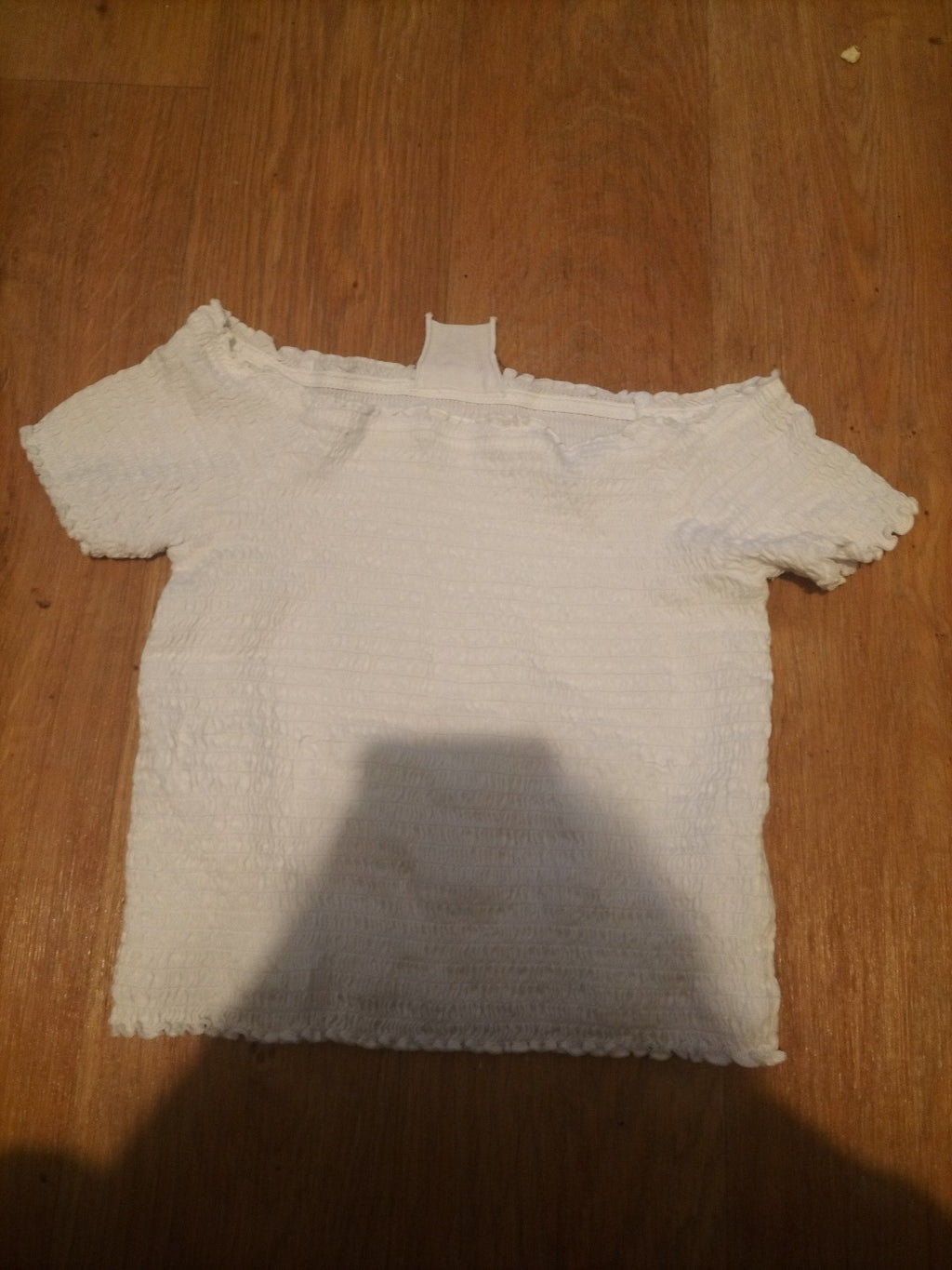 Primark 11-12 Years White Short Sleeved Top Bubblehem