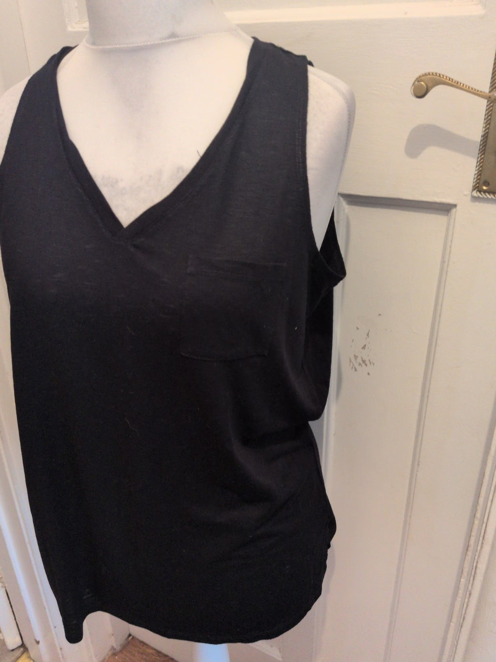 Papaya Large Black Tank Sleeveless T-shirt