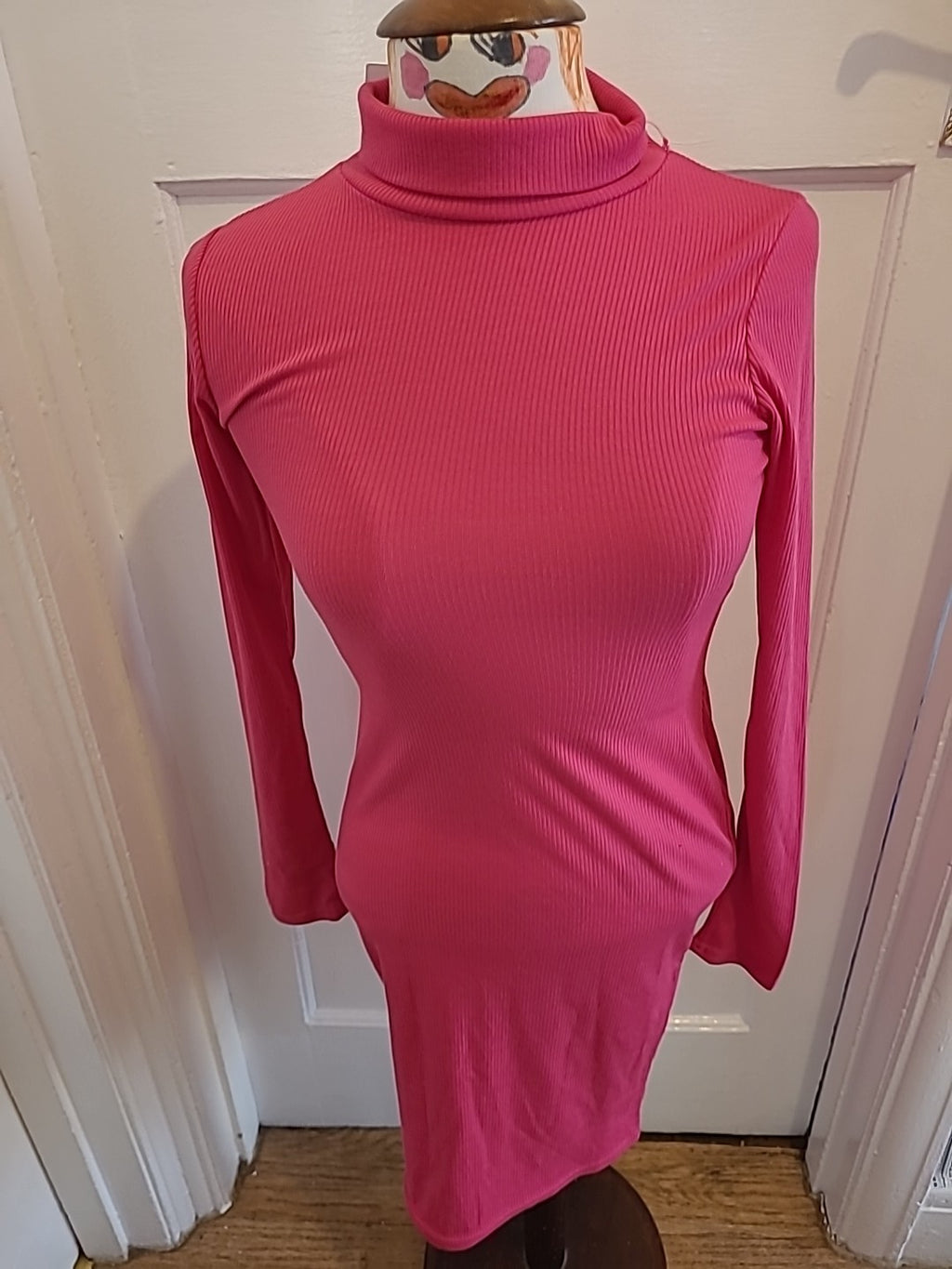 Brand New Crystal Size 10 Pink Long Sleeved Dress