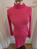 Brand New Crystal Size 10 Pink Long Sleeved Dress