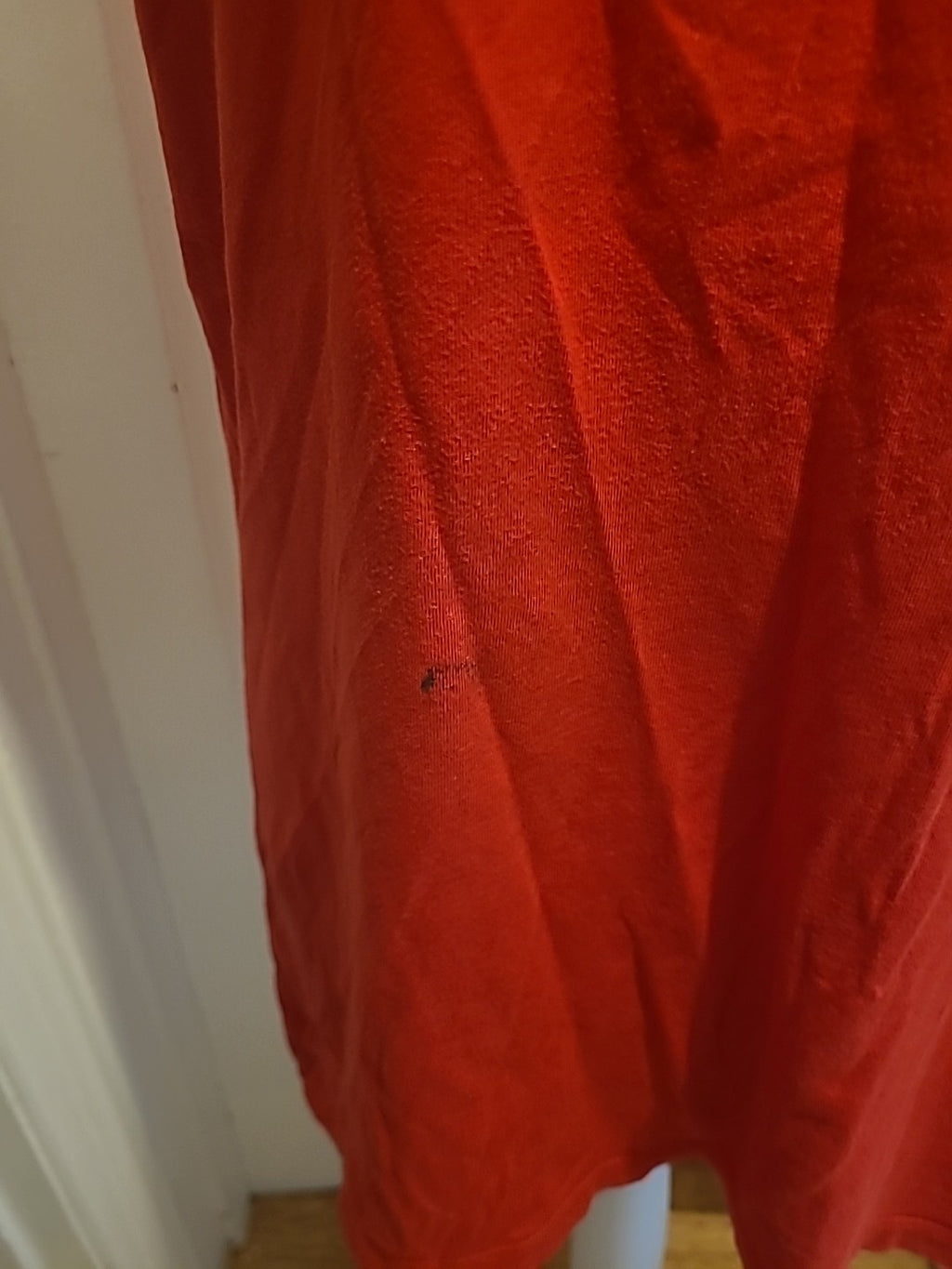 Ladies Editions Size 20 Red Short Sleeved Tshirt(Black Mark On Front)