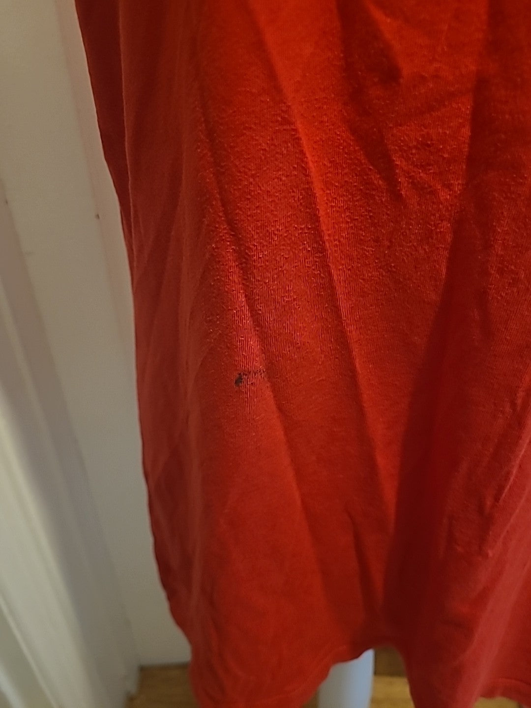 Ladies Editions Size 20 Red Short Sleeved Tshirt(Black Mark On Front)