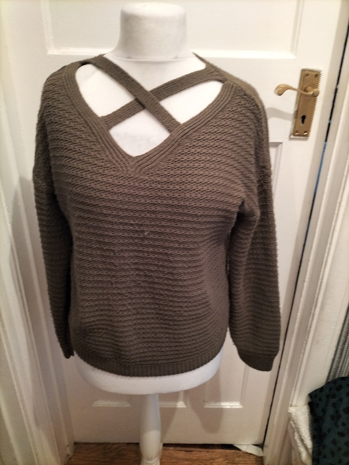 Primark 10-12 Dark Green Knit Jumper