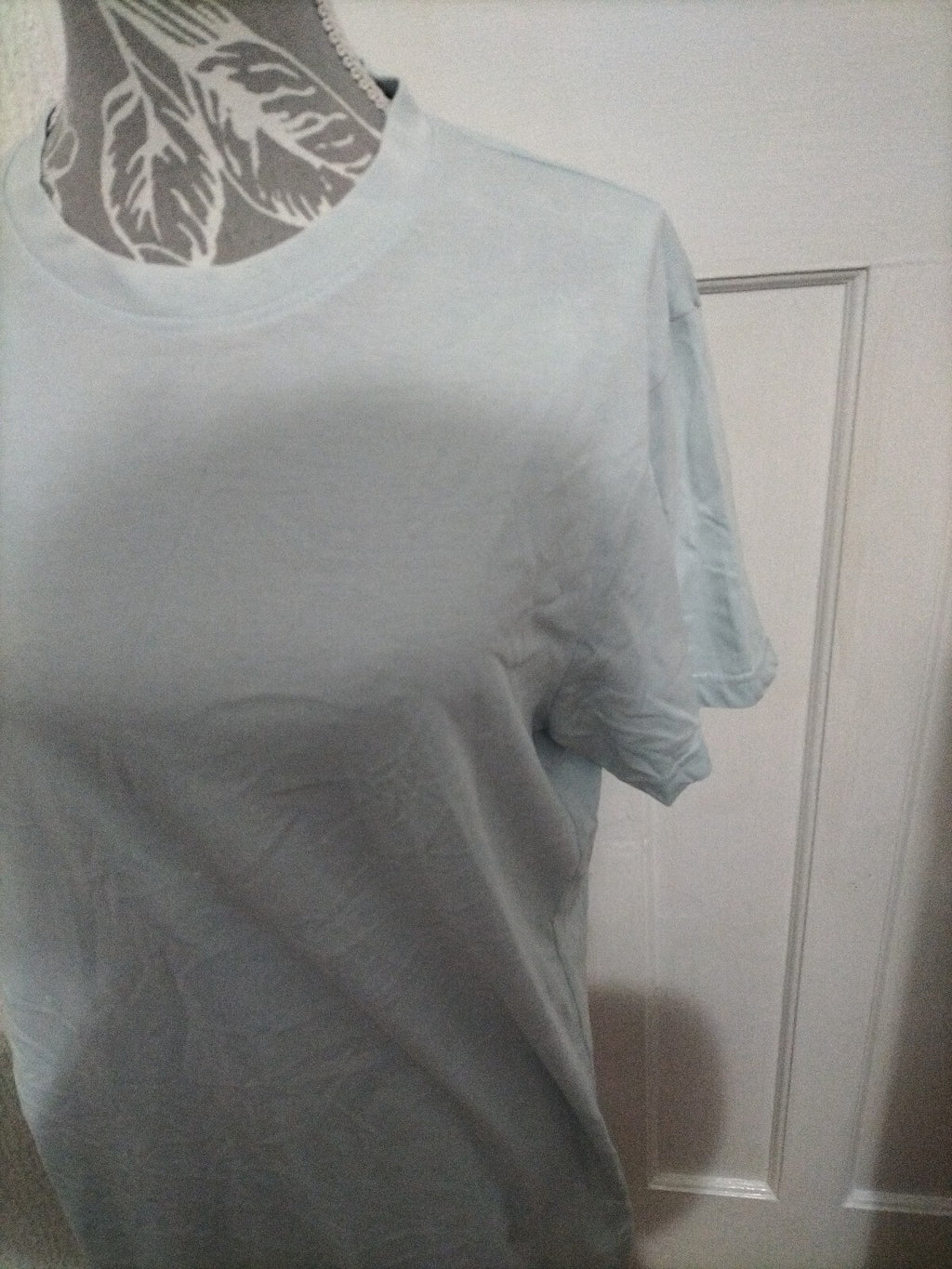 Men's Haworth Size M Pale Blue Short Sleeved Top