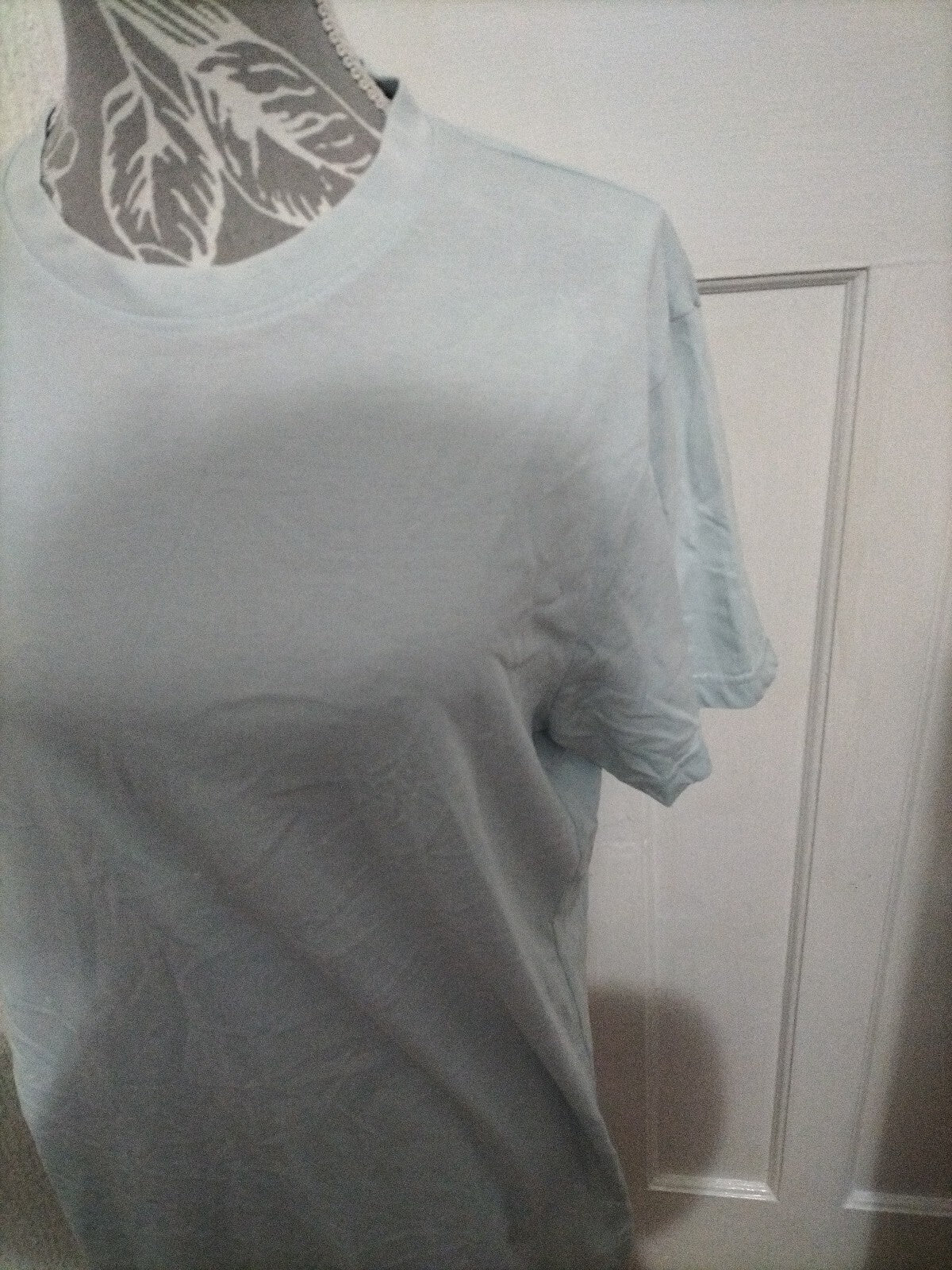 Men's Haworth Size M Pale Blue Short Sleeved Top