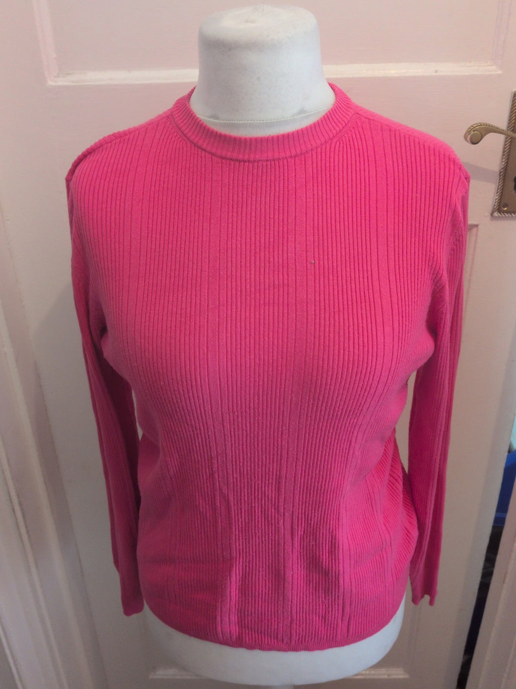 Marks And Spencer Fuchsia 14 Long Sleeve Jumper