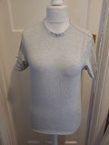 Mens Primark Size Small Slim Fit Grey Short Sleeved Tshirt