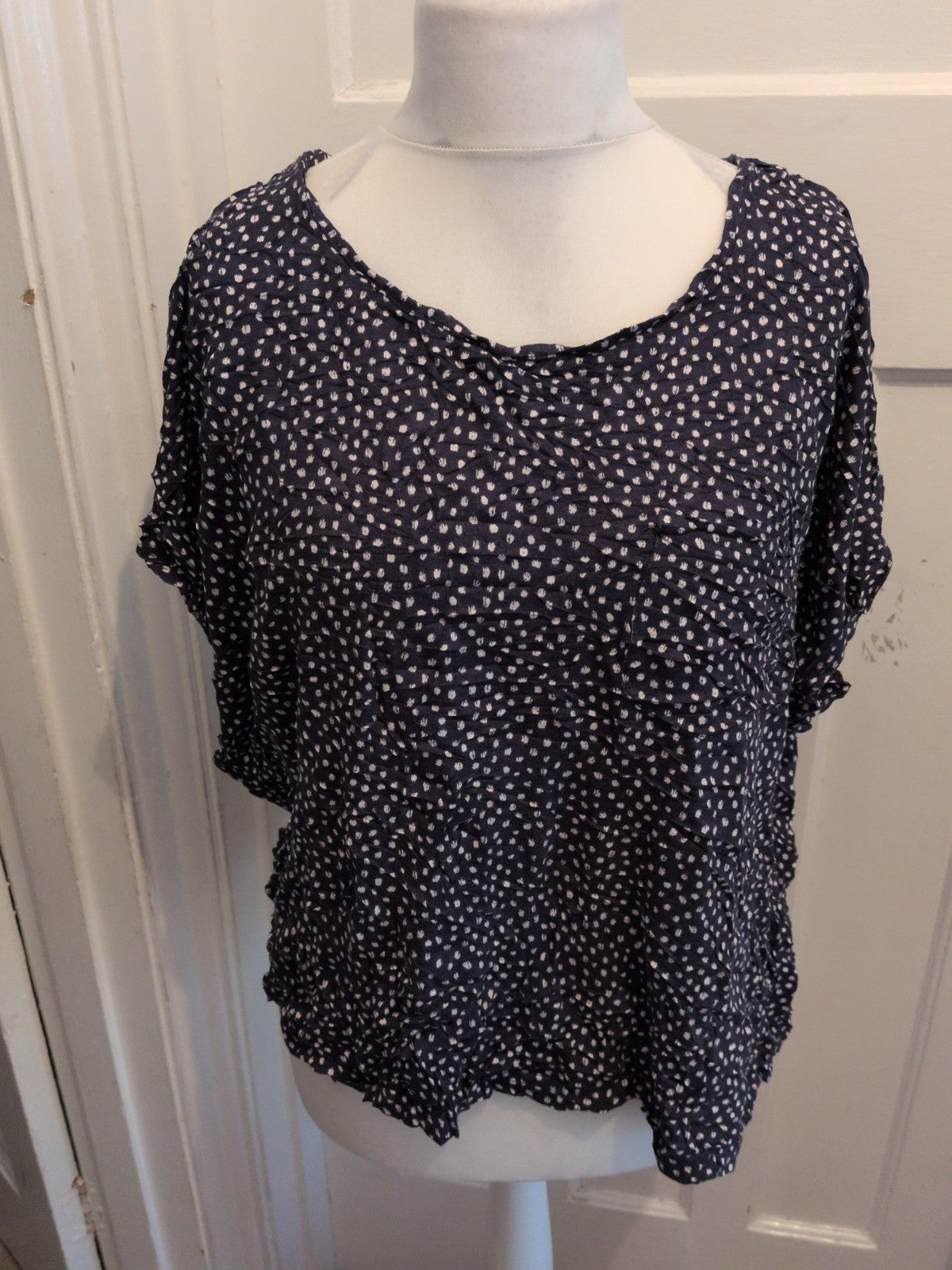 George 20-22 Navy Speck Short Sleeve T-shirt