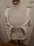 Ladies Shein Size Small Cream Floral Long Sleeved Cardigan