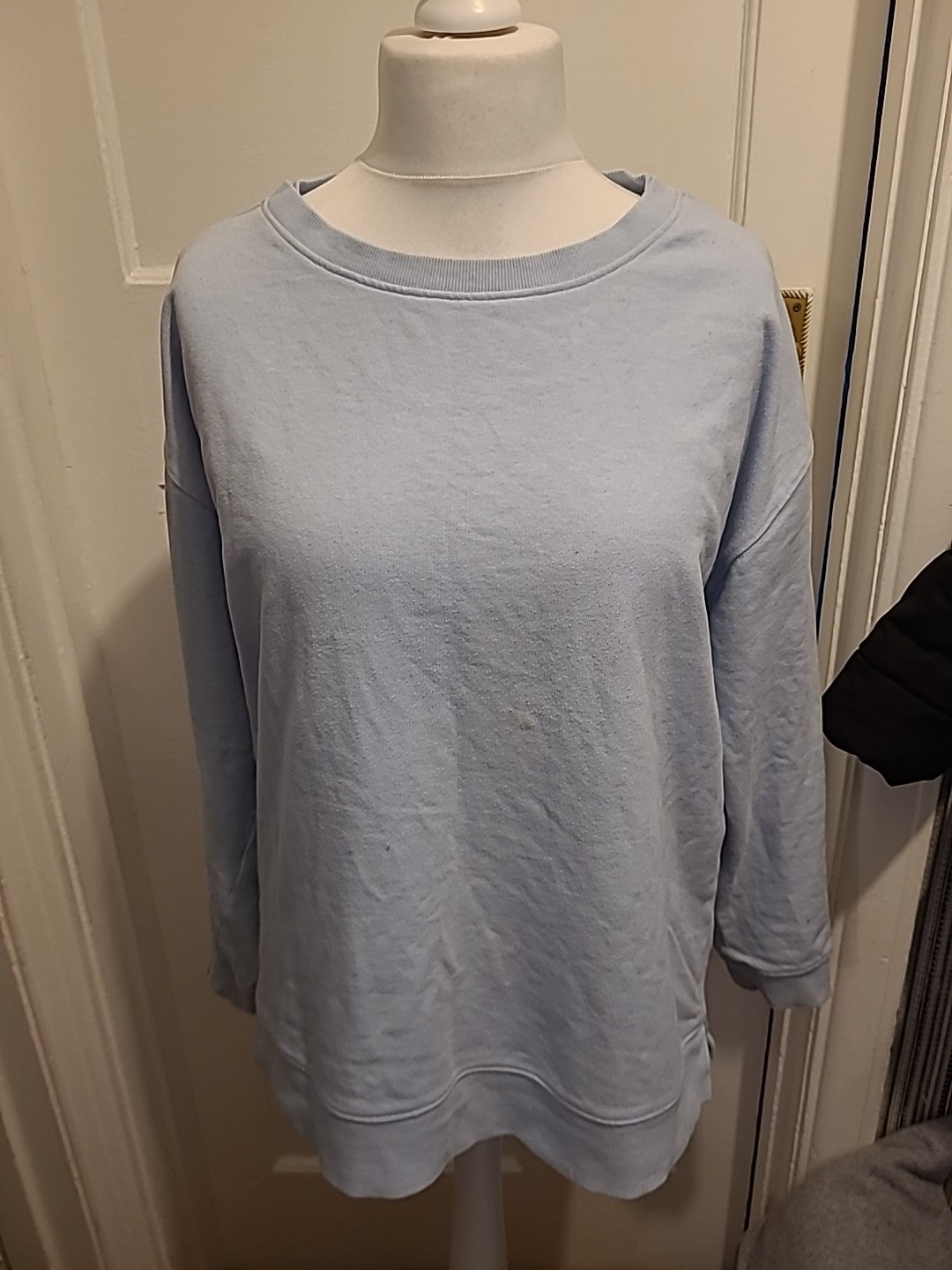 Ladies John Lewis Size 14 Pale Blue Pullover Jumper