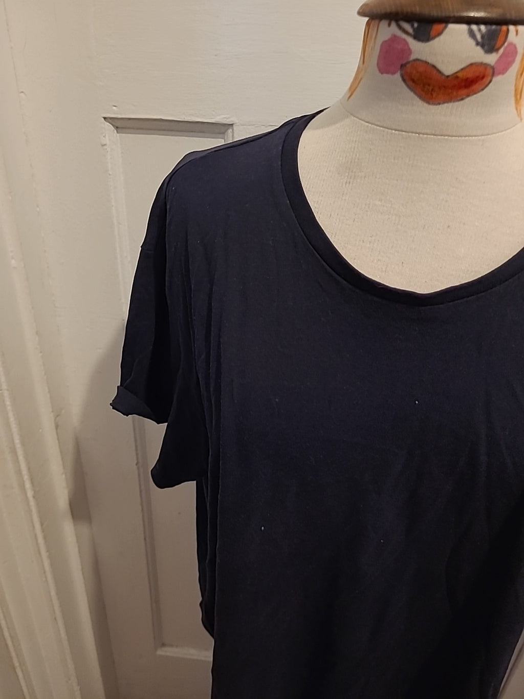 Mens Primark XL Regular Fit Navy Short Sleeve T-shirt