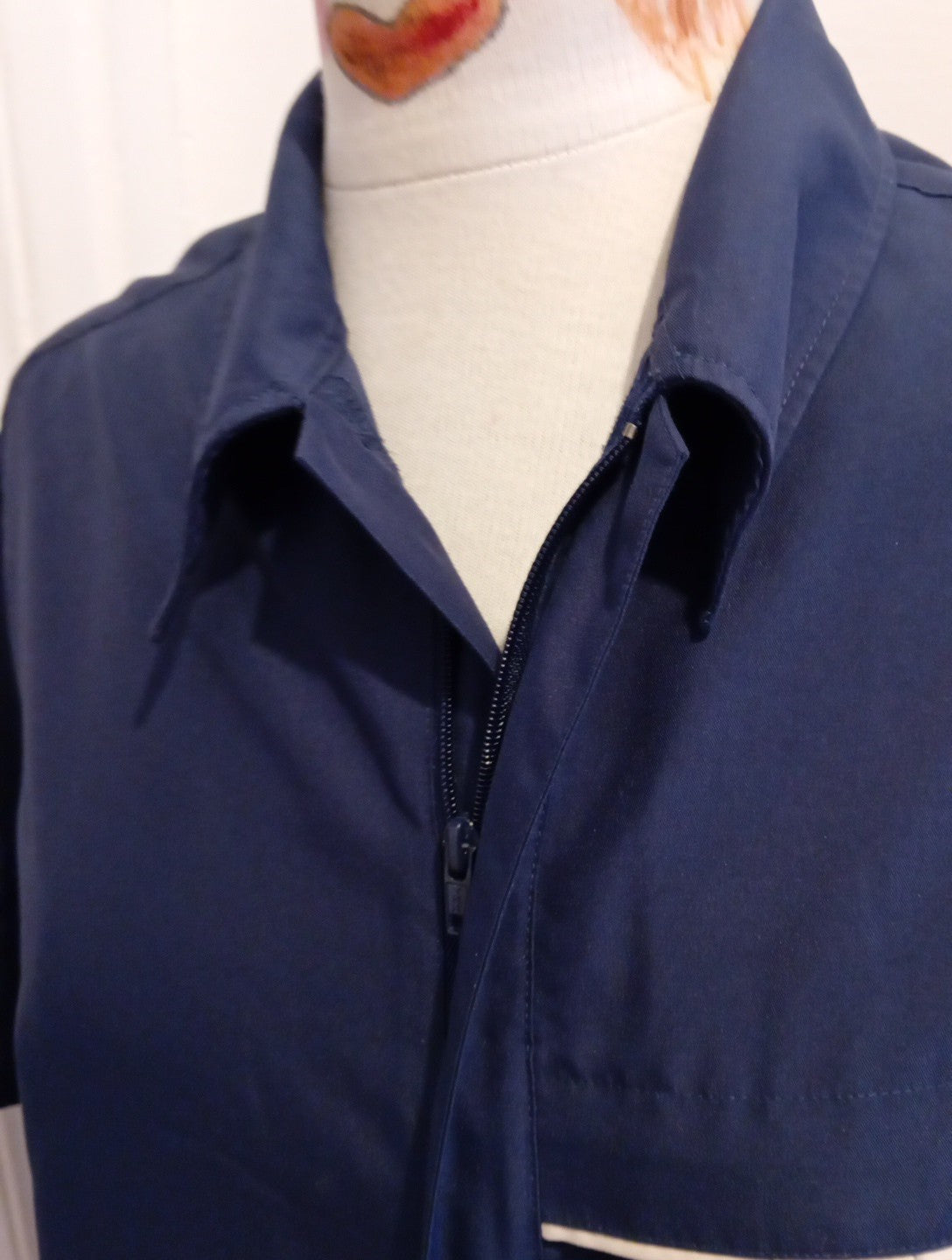 Mens Burton Size Large Navy With White Trim Pocket Shirt
