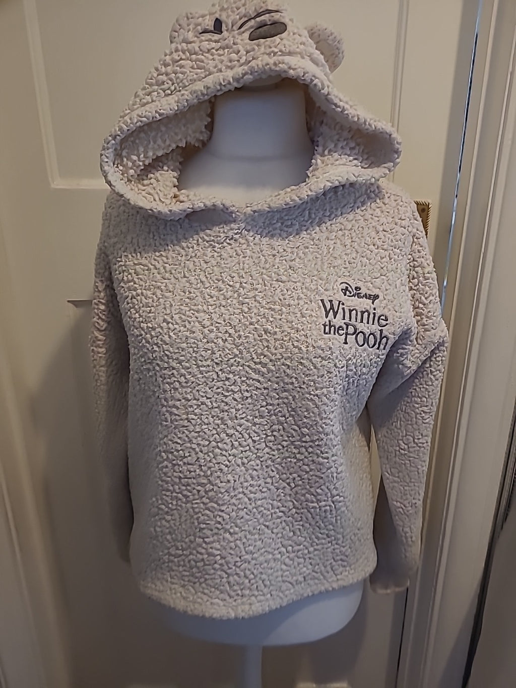 Ladies Winne The Pooh Size 14-16 Fluffy Hooded Jumper