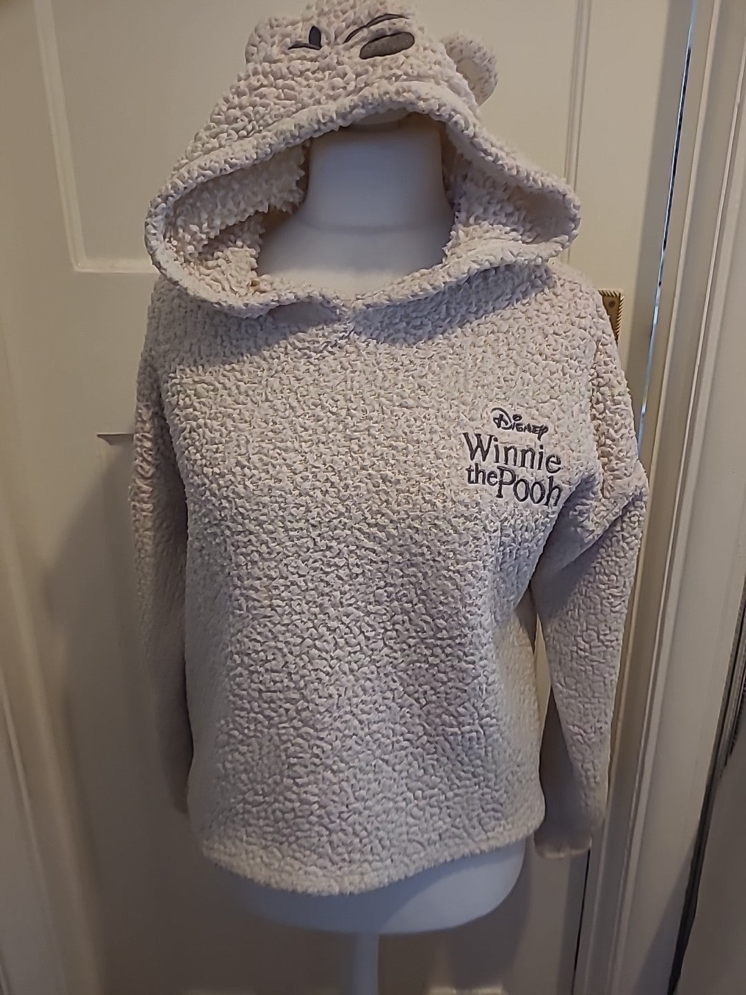 Ladies Winne The Pooh Size 14-16 Fluffy Hooded Jumper