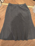 H&O Classic 18 Grey Long Flare Lined Skirt
