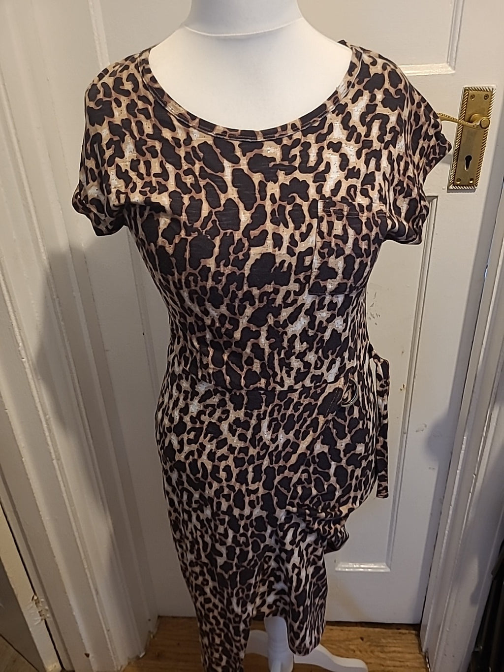 Ladies Next Size 8 Animal Print Style Sleeveless Dress