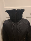 Ladies Size Large Black Long Sleeved Coat