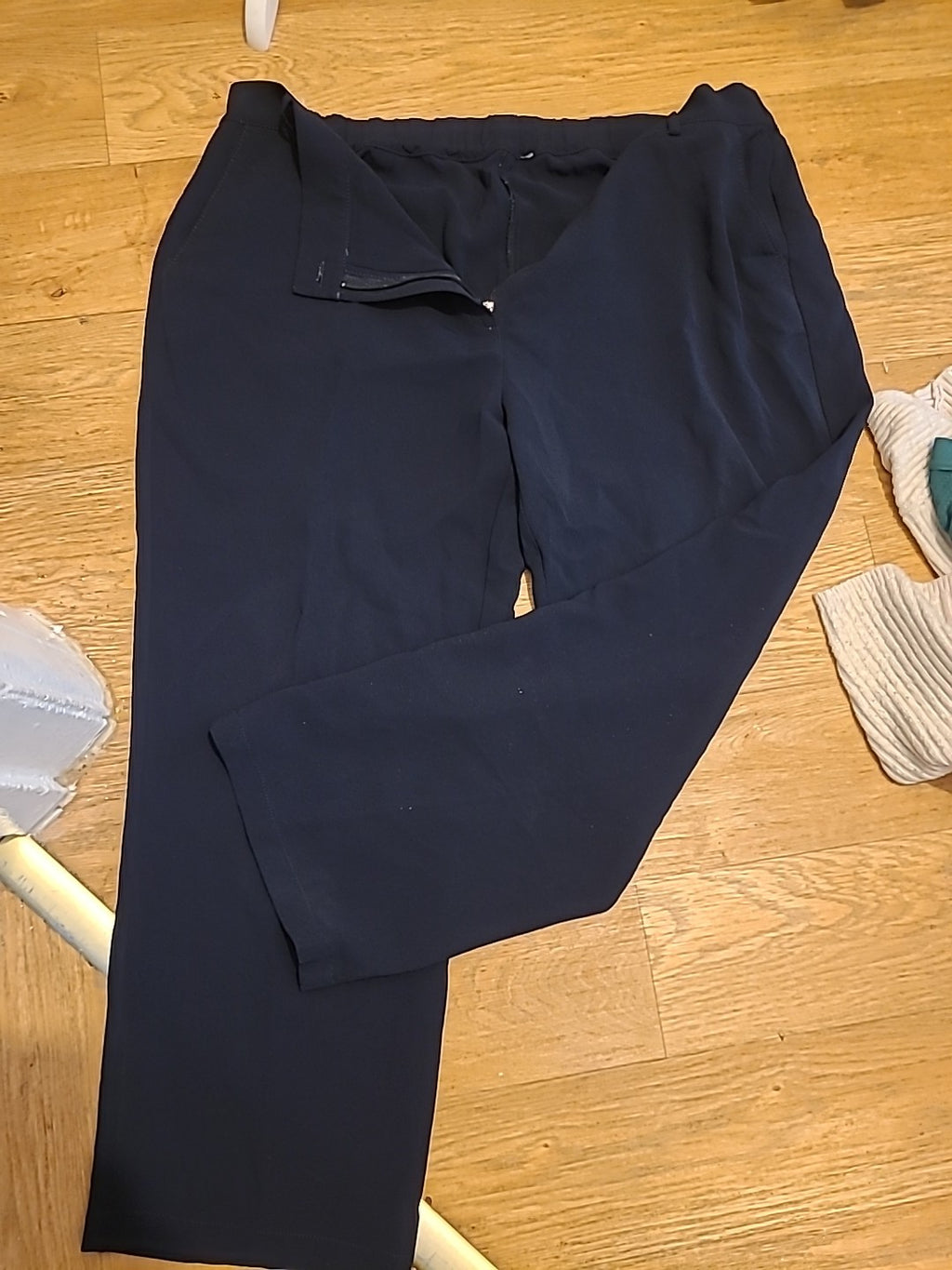 Ladies Size 3XL Dark Navy Elasticated Trousers