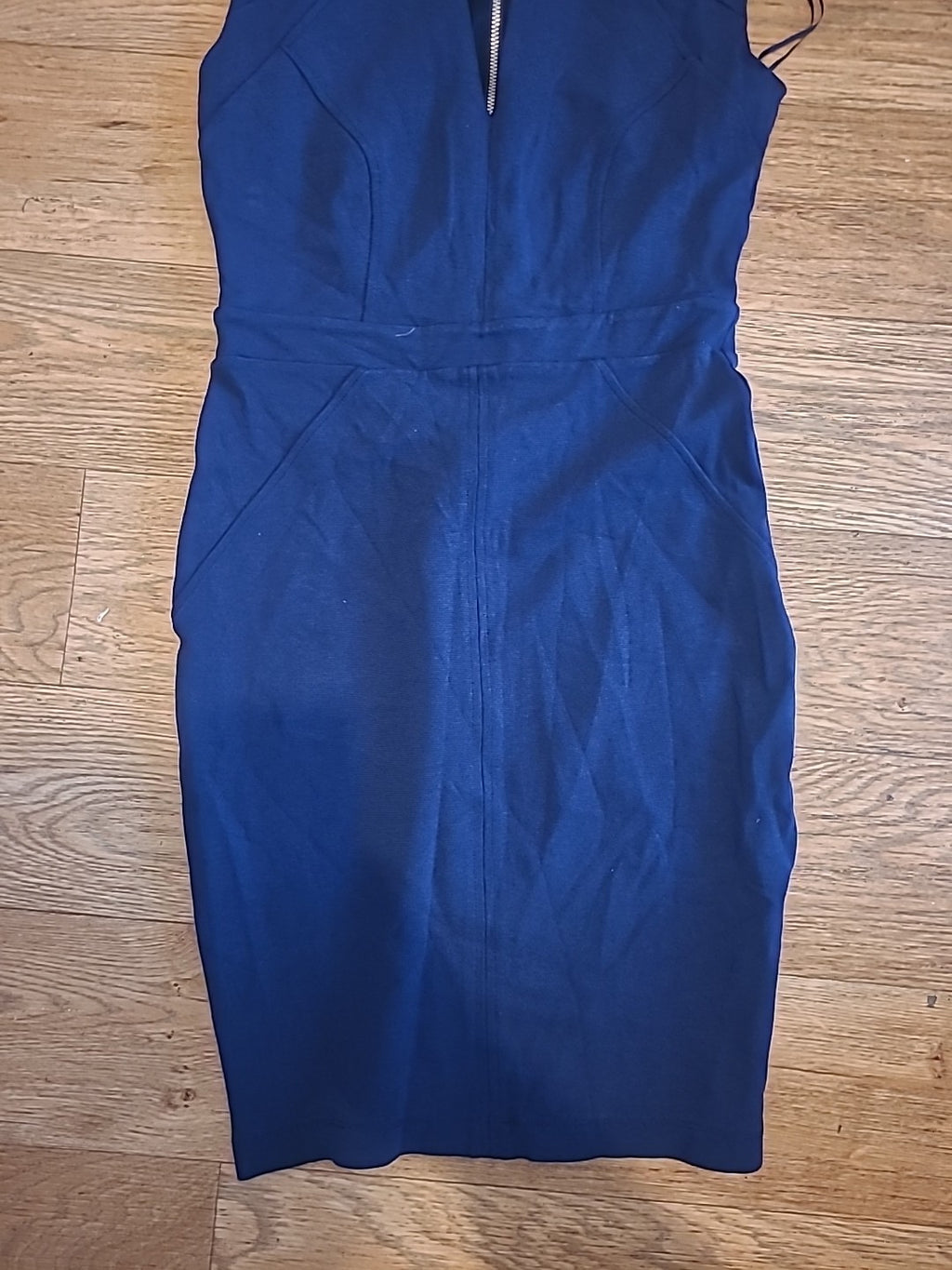 Ladies River Island Size 10 Navy Sleeveless Dress