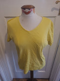 Ladies Bonmarche Size 14 Lime Short Sleeved Tshirt