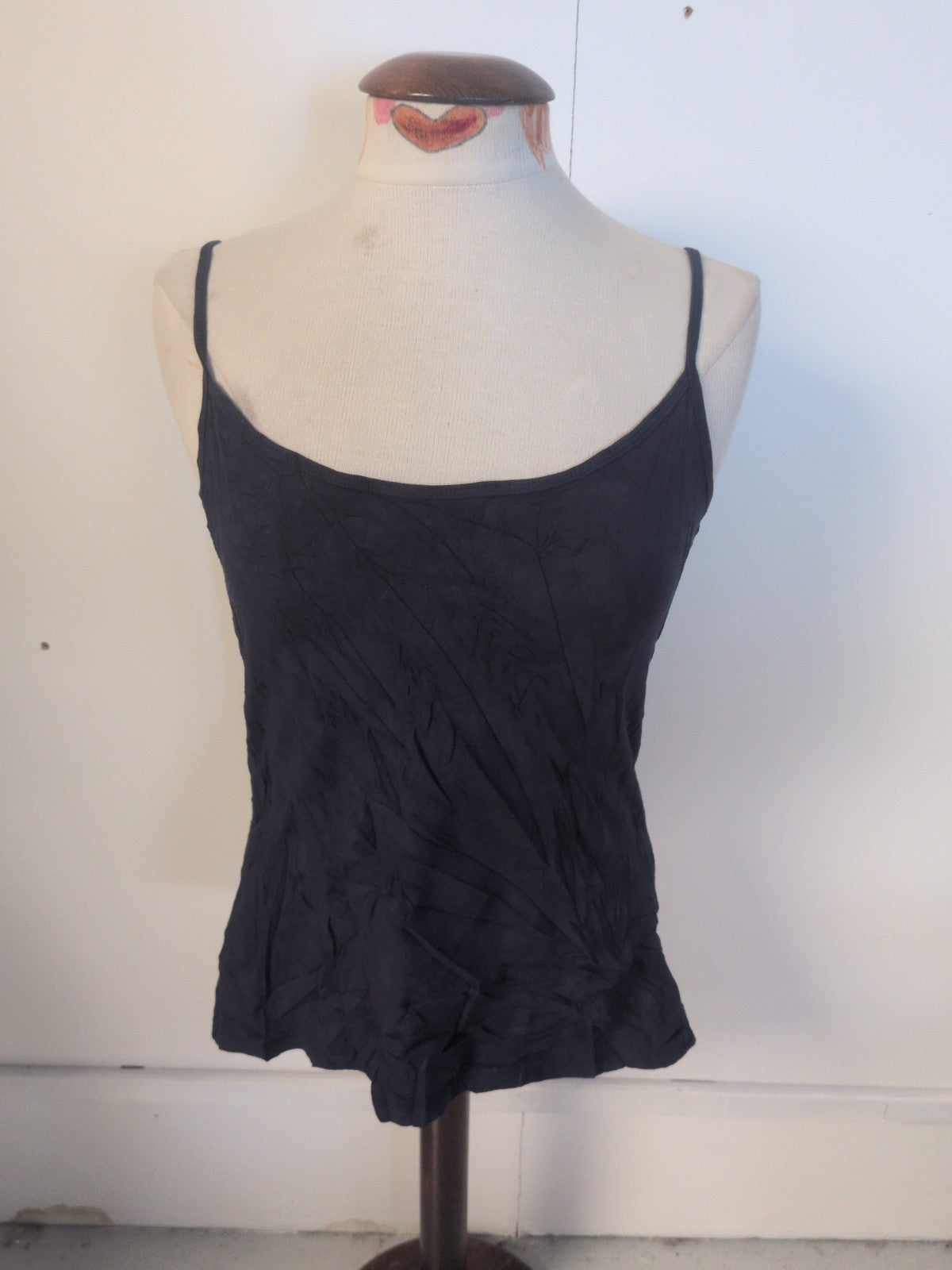 Ladies George Size 16 Essential Navy Sleeveless Cami T-shirt