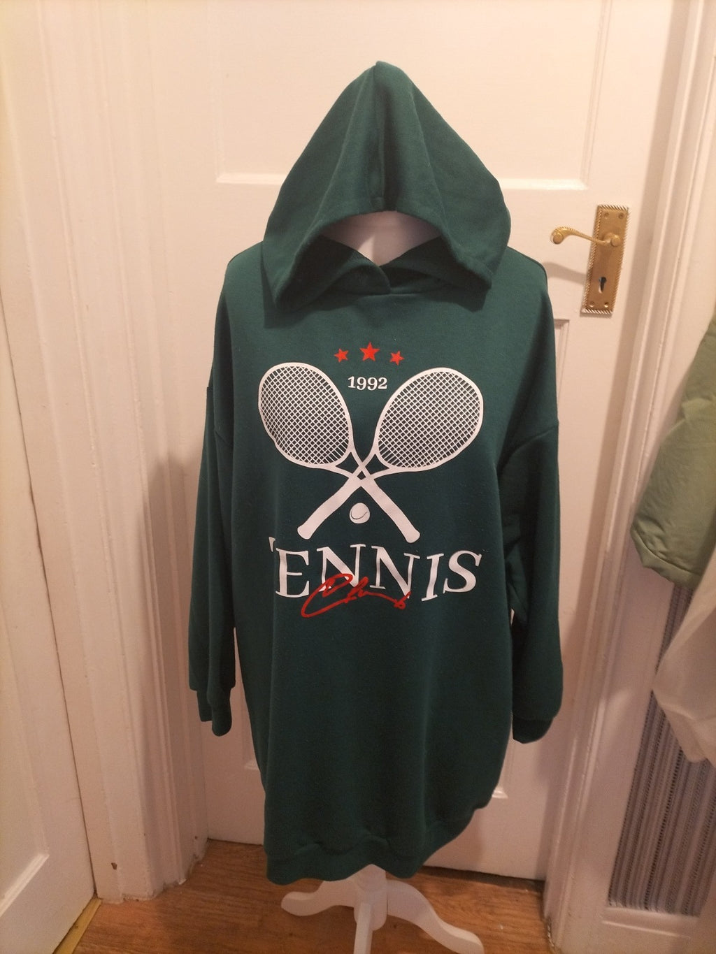 Ladies Asos Size 12 Bottle Green Tennis Oversized Jumper