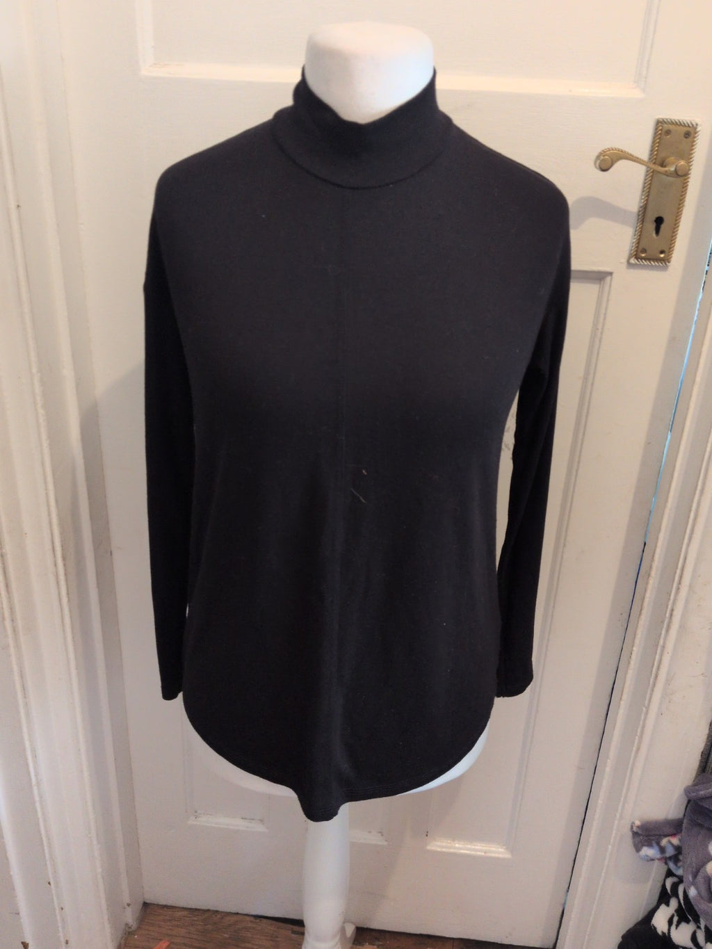 Ladies Next 10 Black Long Sleeve High Neck Jumper