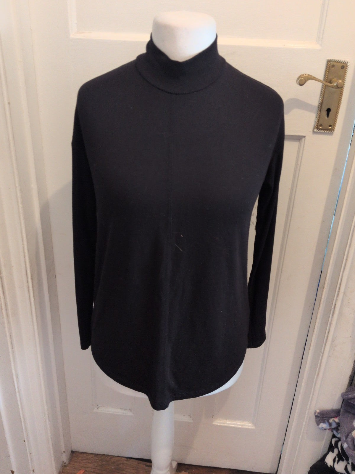 Ladies Next 10 Black Long Sleeve High Neck Jumper