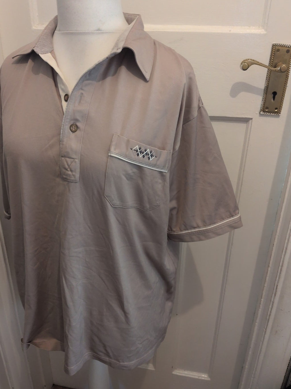 Farah XL Beige Short Sleeve Polo