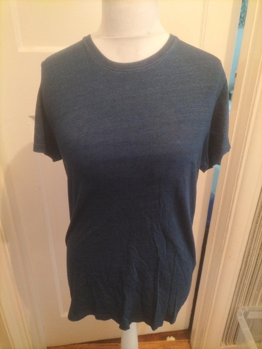 Mens Superdry Size L Blue Navy Short Sleeved Tshirt