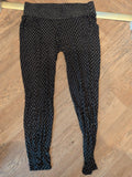 H&M Mama Medium Black And Beige Elasticated Trousers