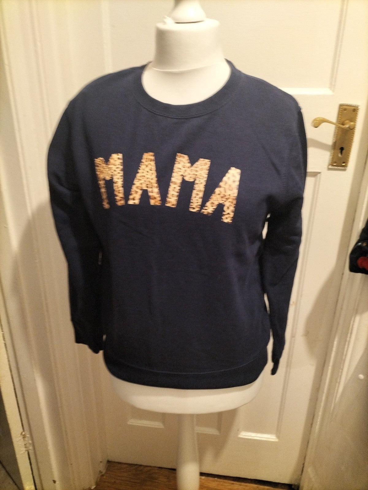 Ladies Size Small Navy "Mama" Jumper Pullover