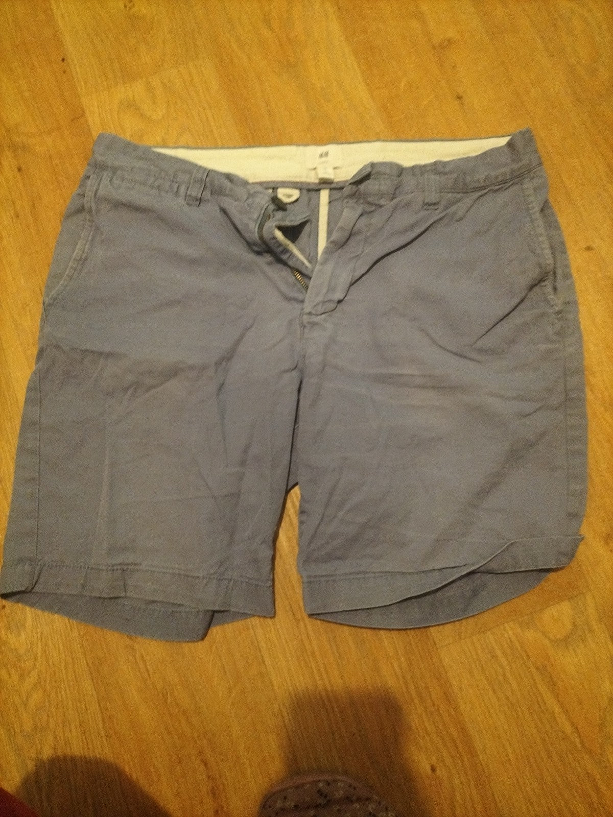 Mens H&M Size 31" Air Force Blue Chino Shorts