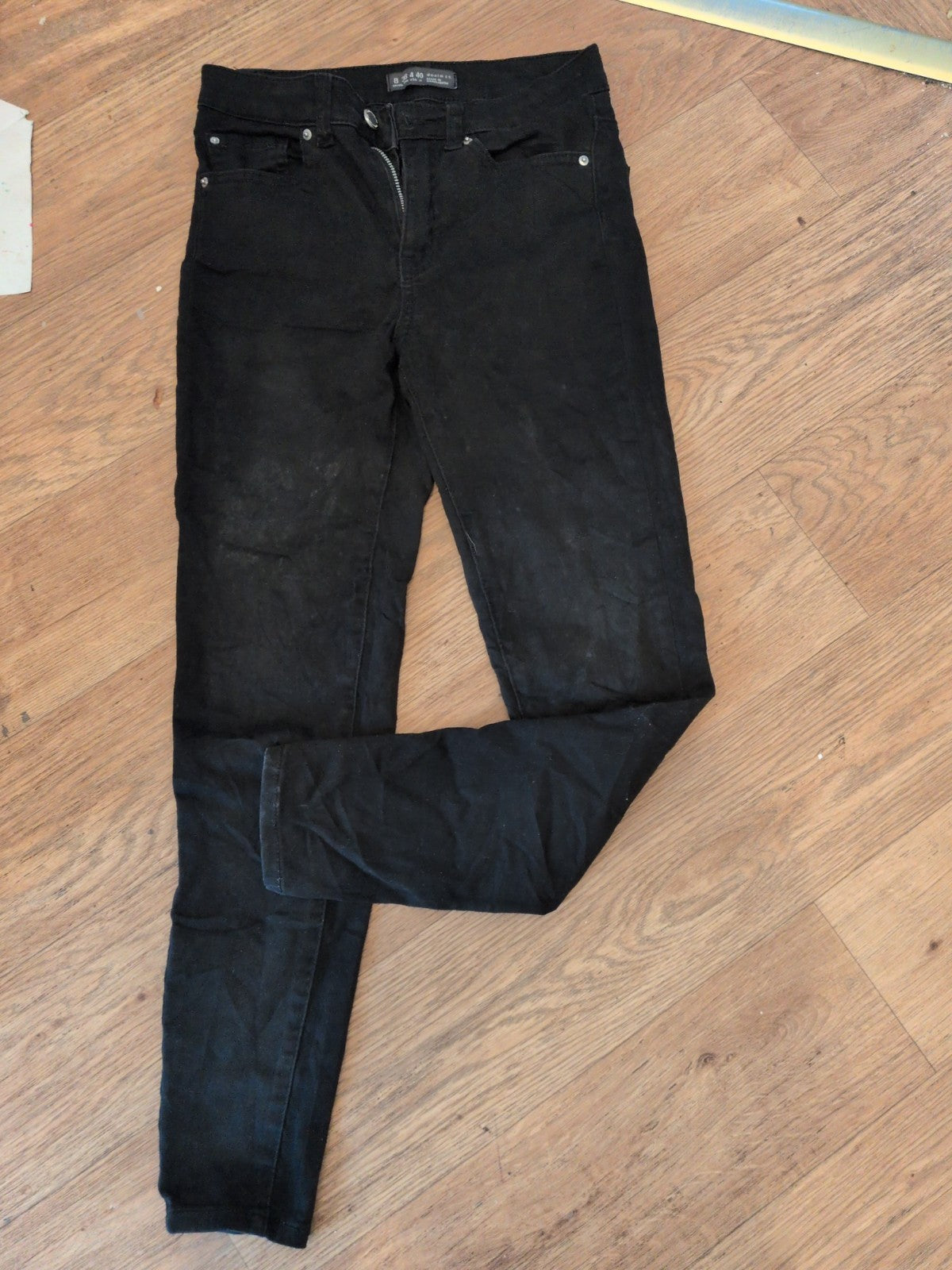 Ladies Denim&Co Primark Size 8 Black Skinny Jeans