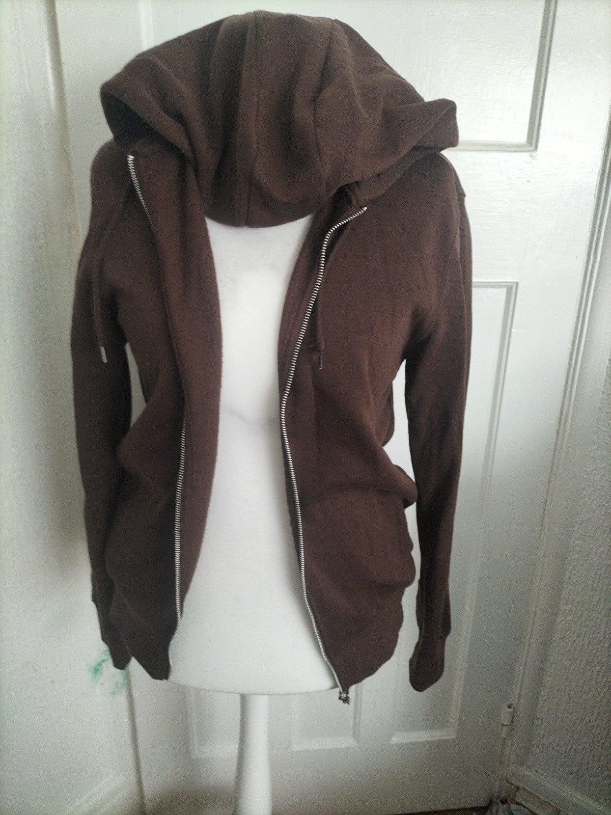 Mens Primark Size Small Brown Hoodie Zipped