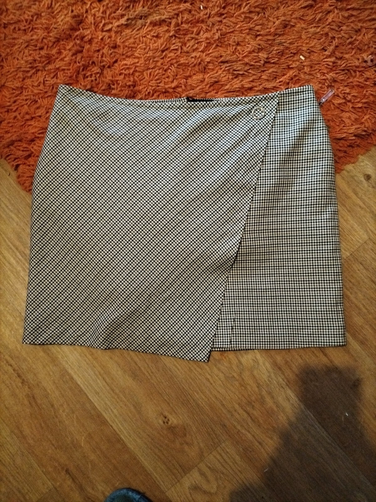 Ladies George Size Medium Check Skirt
