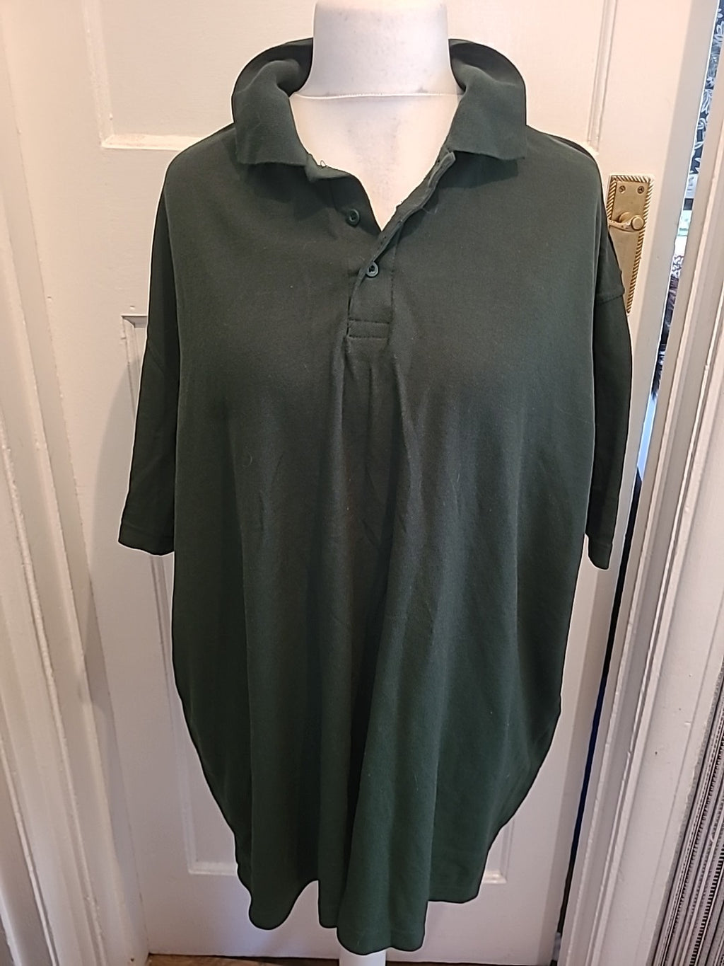 Mens Uneek Size 4XL Green Short Sleeved Polo