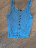 New Look 915 Generation 14/15 Years Blue Sleeveless T-shirt