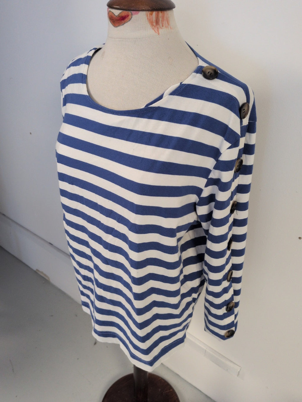 Capsule 18 Blue Striped Long Sleeve T-shirt
